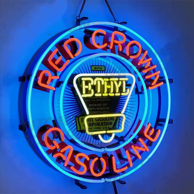 Red Crown Ethyl Gasoline Neon Signs by Neon Signs Land - product image 2 for Resin Society