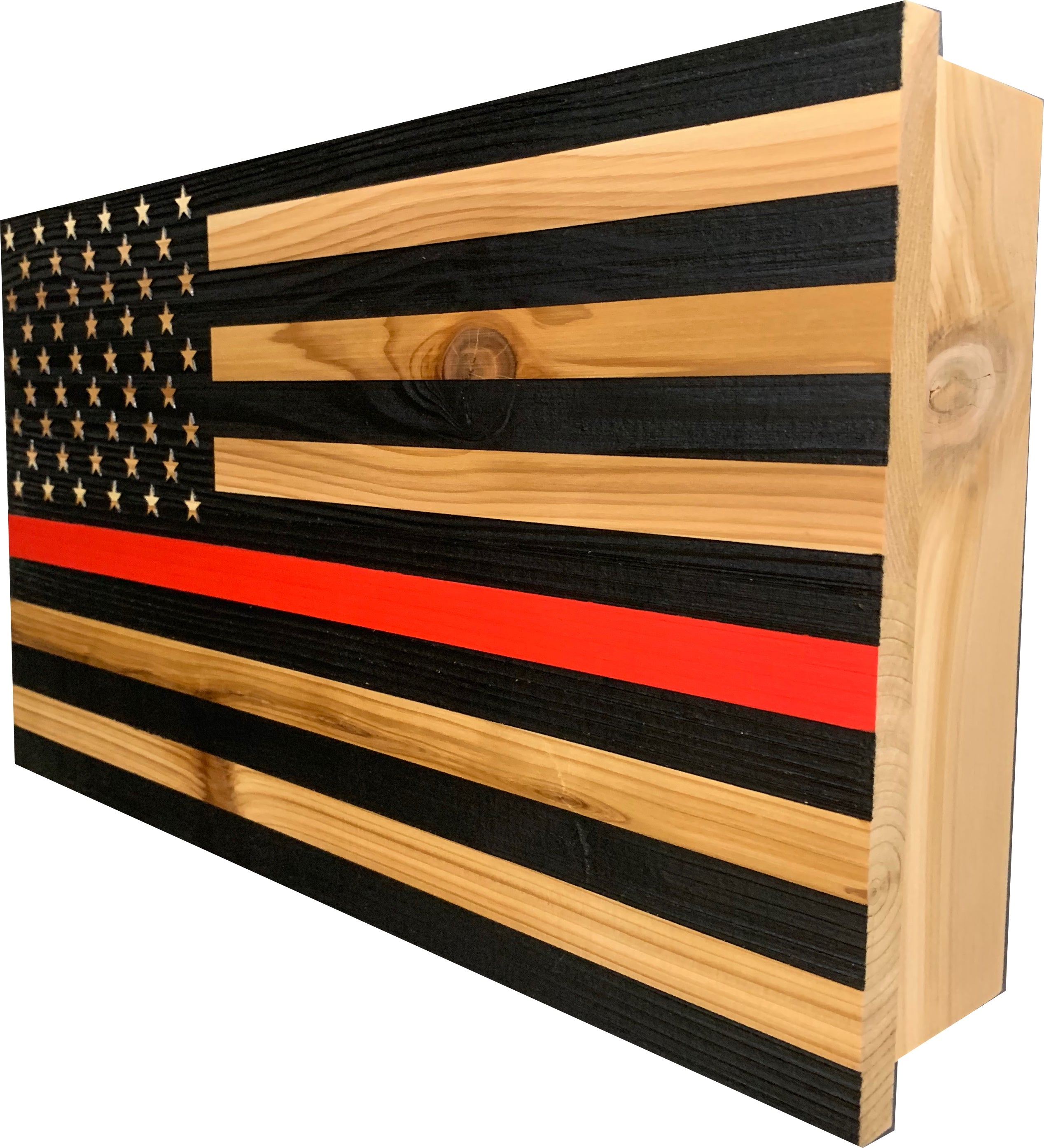 Red Line American Flag Hidden Gun Storage by Bellewood Designs - product image 3 for Resin Society