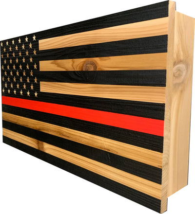 Red Line American Flag Hidden Gun Storage by Bellewood Designs - product image 3 for Resin Society