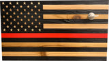 Red Line American Flag Hidden Gun Storage by Bellewood Designs - product image 5 for Resin Society