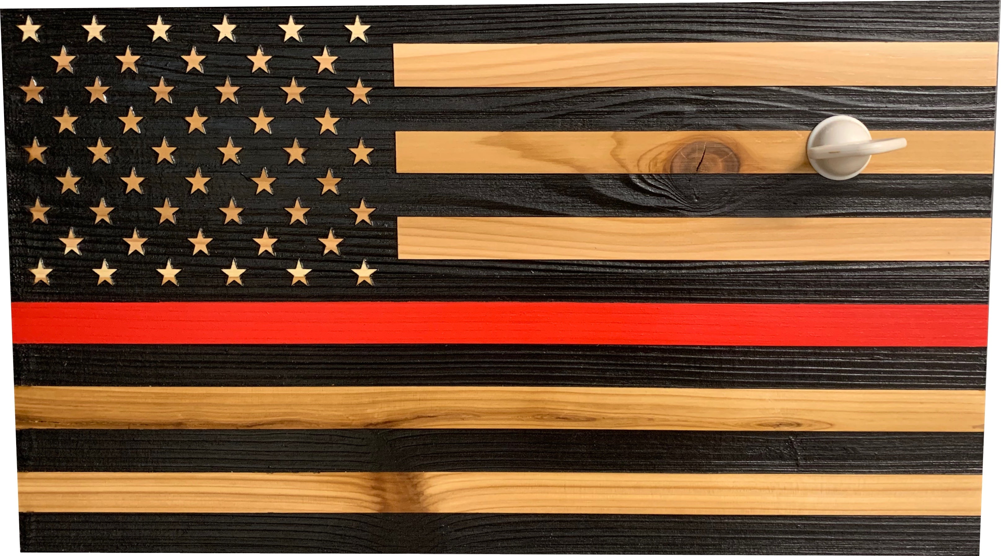 Red Line American Flag Hidden Gun Storage by Bellewood Designs - product image 5 for Resin Society