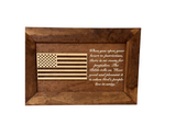 American Flag & Patriotism Decorative & Secure Wall-Mounted Gun Cabinet by Bellewood Designs - product image 3 for Resin Society