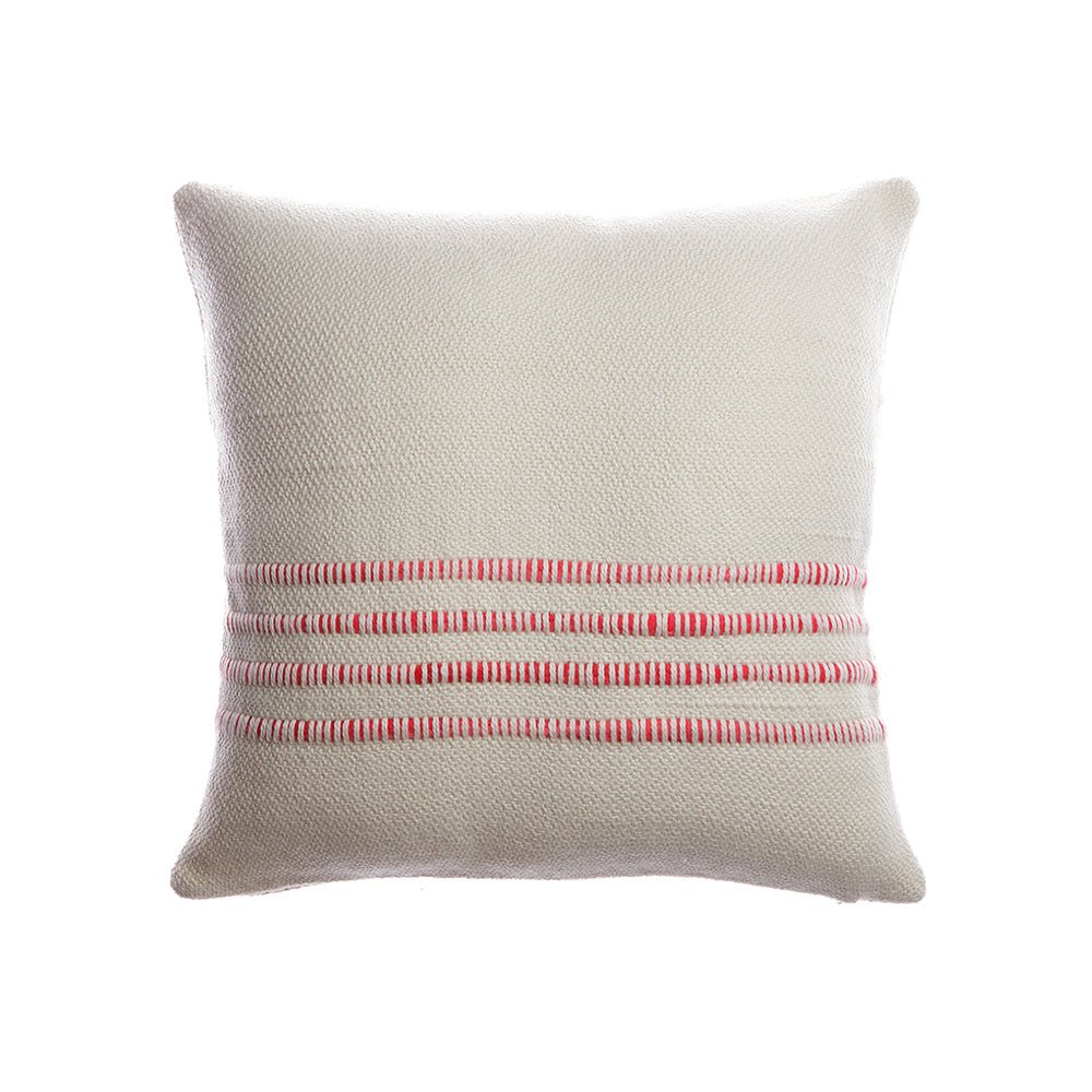 Merino Wool Striped Throw Pillow by Homelosophy