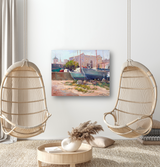 Repair Yard Artist Enhanced Canvas Print by John Beard Collection - product image 2 for Resin Society
