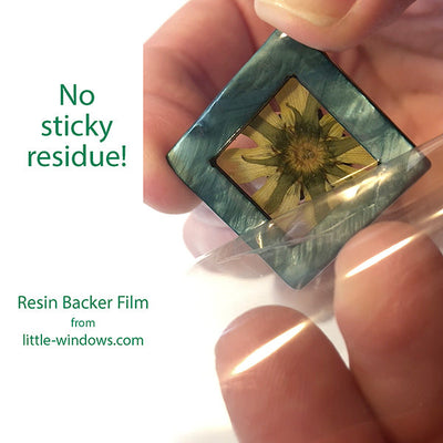 No-Residue Adhesive Resin Backer Film (12 sheets) detail image - Resin Society