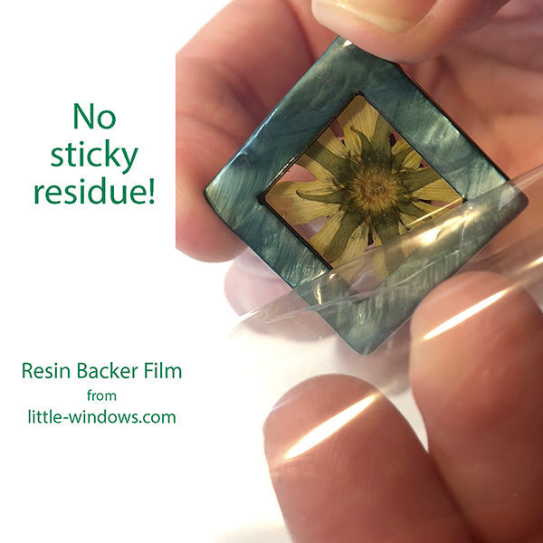 No-Residue Adhesive Resin Backer Film (12 sheets) detail image - Resin Society