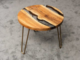 Round Side - End - Accent Table with Straight Edge by Gizz - product image 4 for Resin Society