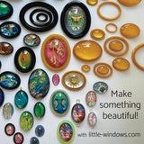 6-in-1 Oval Cabochons Mold Set detail image - Resin Society