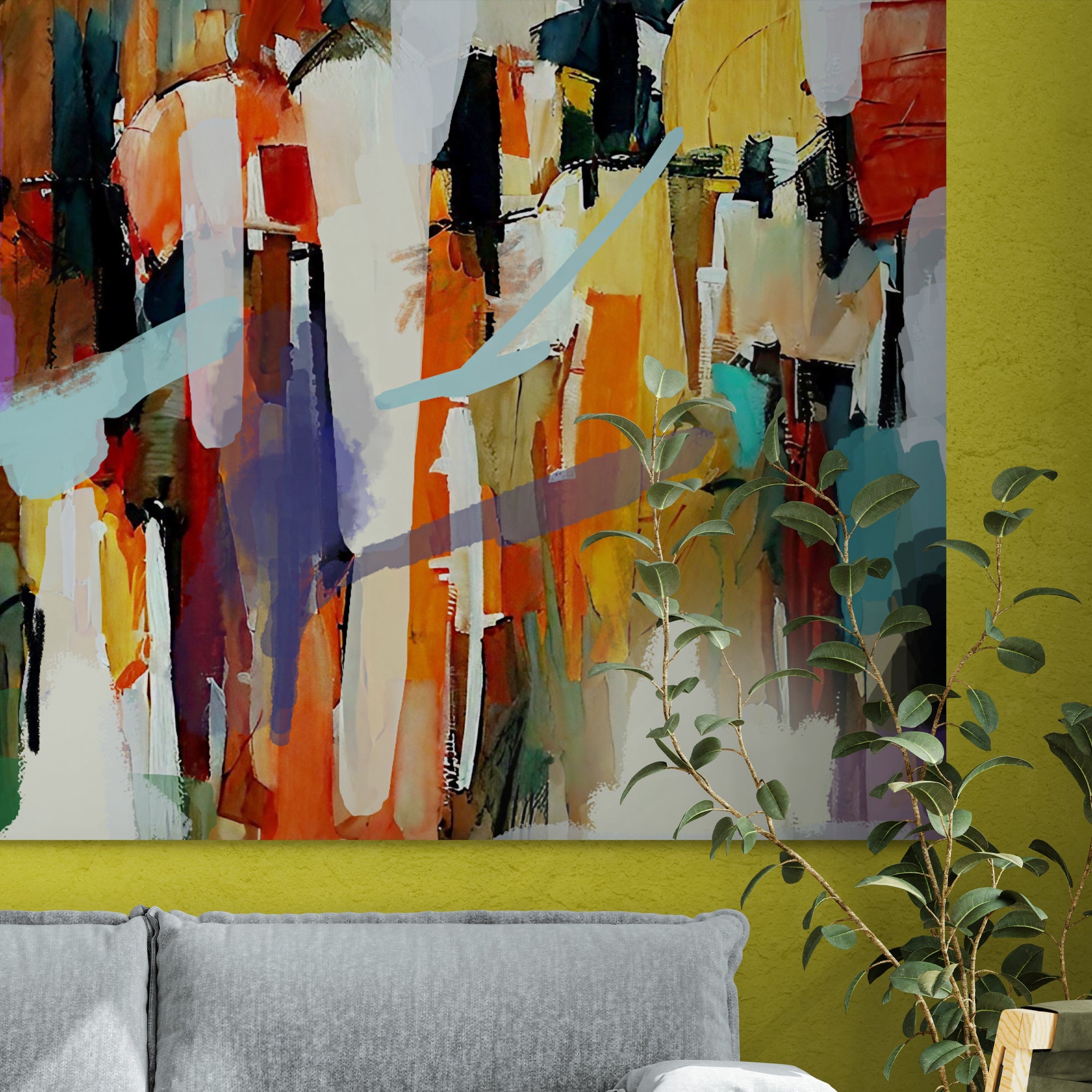 Canvas Print: "Resonant Hues" by Tailored Canvases - product image 4 for Resin Society