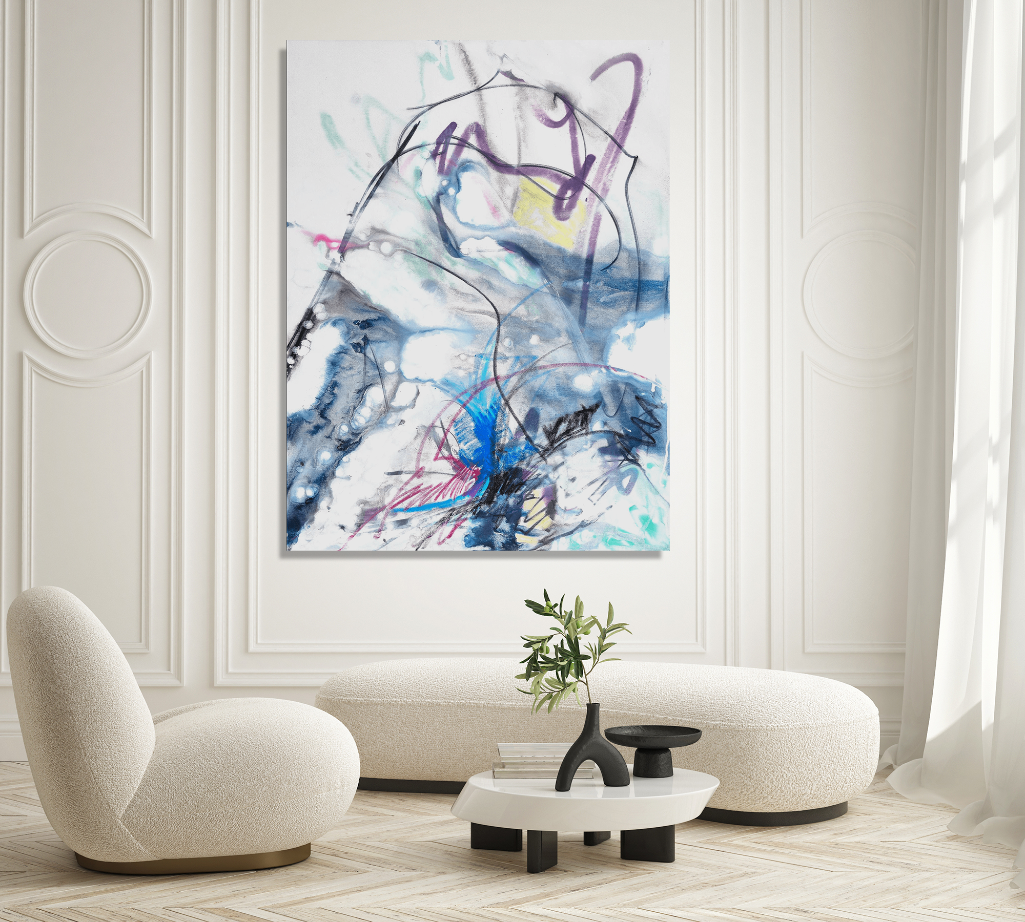 Ridges Artist Enhanced Canvas Print by John Beard Collection - product image 3 for Resin Society