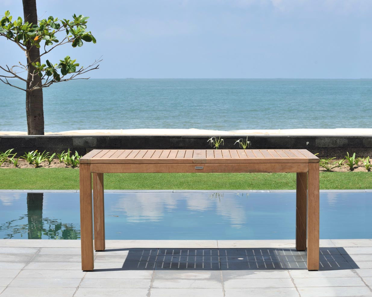Rinjani Rectangular Teak Table by LifestyleGarden US - main product image for Resin Society