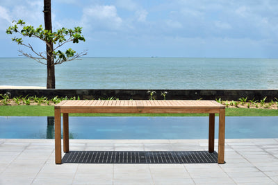 Rinjani Rectangular Teak Table and Fortuna Armchair Dining Set by LifestyleGarden US - product image 5 for Resin Society
