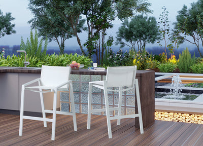 Rio Outdoor Barstool Set of 2 detail image - Resin Society