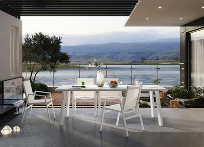 Rio Outdoor Rectangular Dining Table detail image - Resin Society