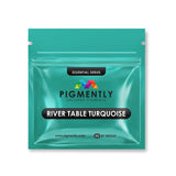 River Table Turquoise Epoxy Powder Pigment in vibrant blue-green shade