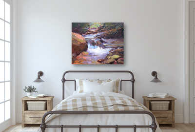 River Rapid Artist Enhanced Canvas Print by John Beard Collection - product image 2 for Resin Society
