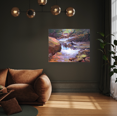 River Rapid Artist Enhanced Canvas Print by John Beard Collection - product image 3 for Resin Society