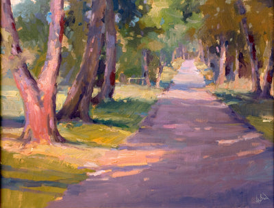 Roadside Shadow Artist Enhanced Canvas Print by John Beard Collection - main product image for Resin Society