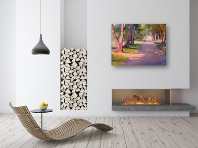 Roadside Shadow Artist Enhanced Canvas Print by John Beard Collection - product image 3 for Resin Society