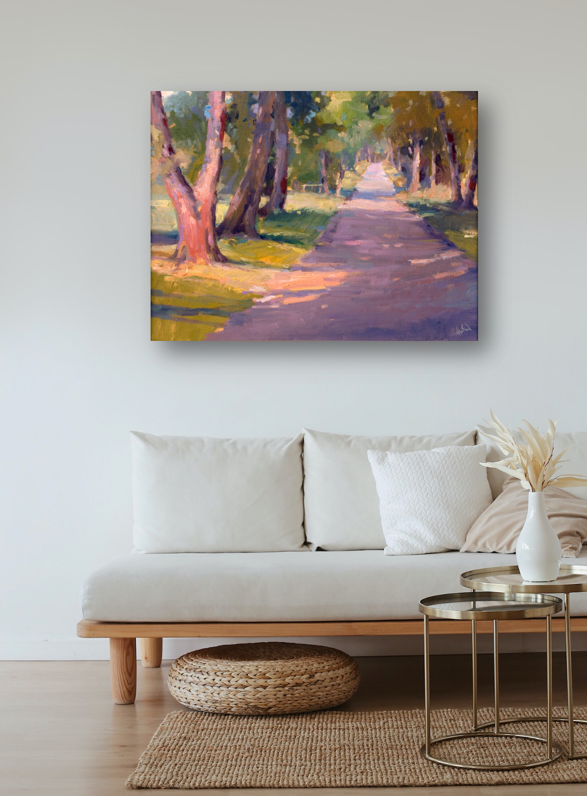 Roadside Shadow Artist Enhanced Canvas Print by John Beard Collection - product image 4 for Resin Society
