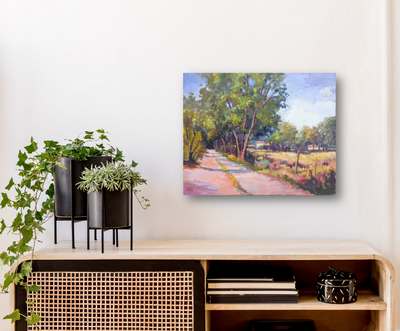 Roadside Trees Artist Enhanced Canvas Print by John Beard Collection - product image 2 for Resin Society