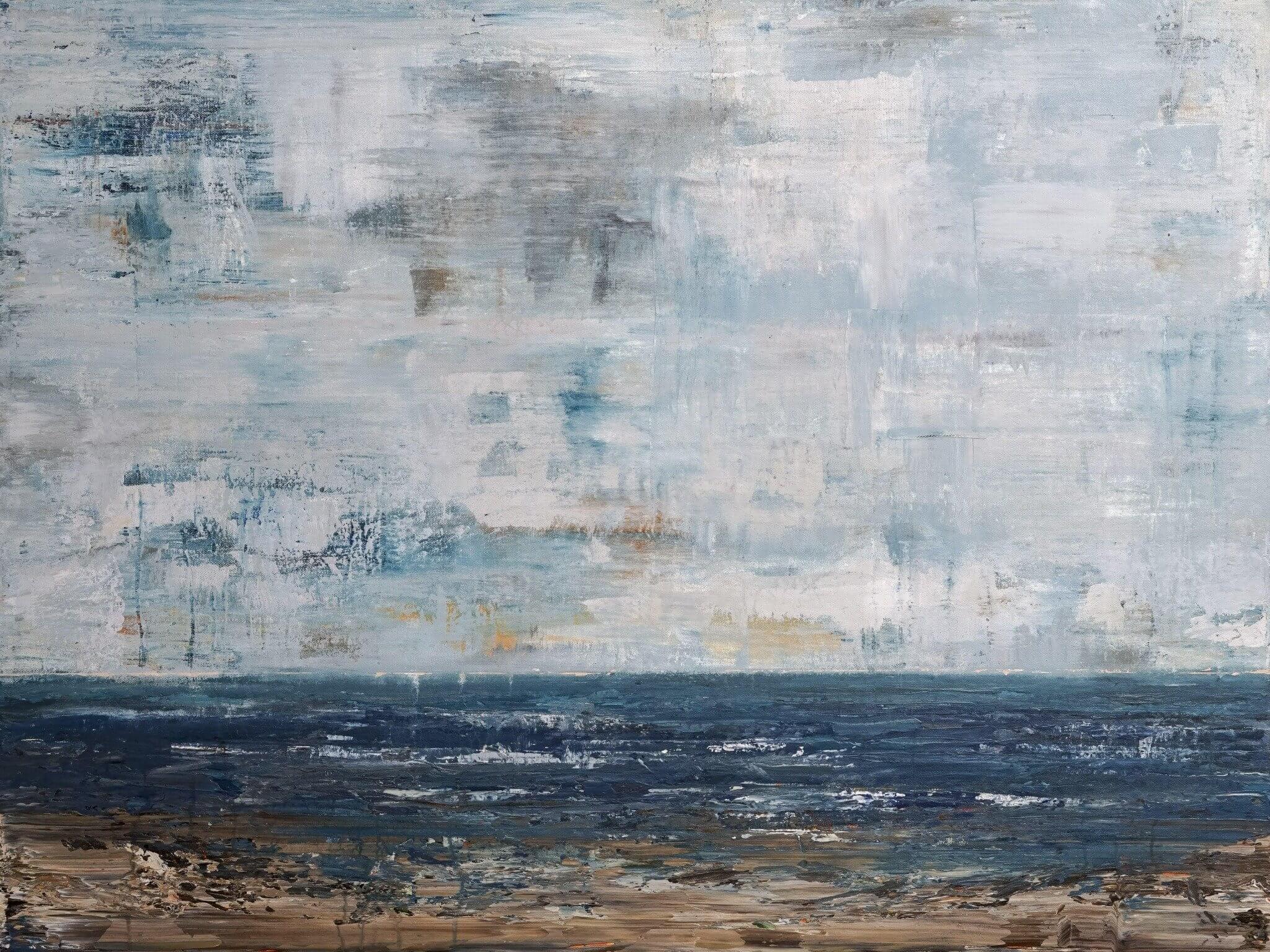 Rocky Shores Artist Enhanced Canvas Print by John Beard Collection - main product image for Resin Society