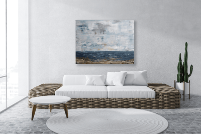Rocky Shores Artist Enhanced Canvas Print by John Beard Collection - product image 2 for Resin Society