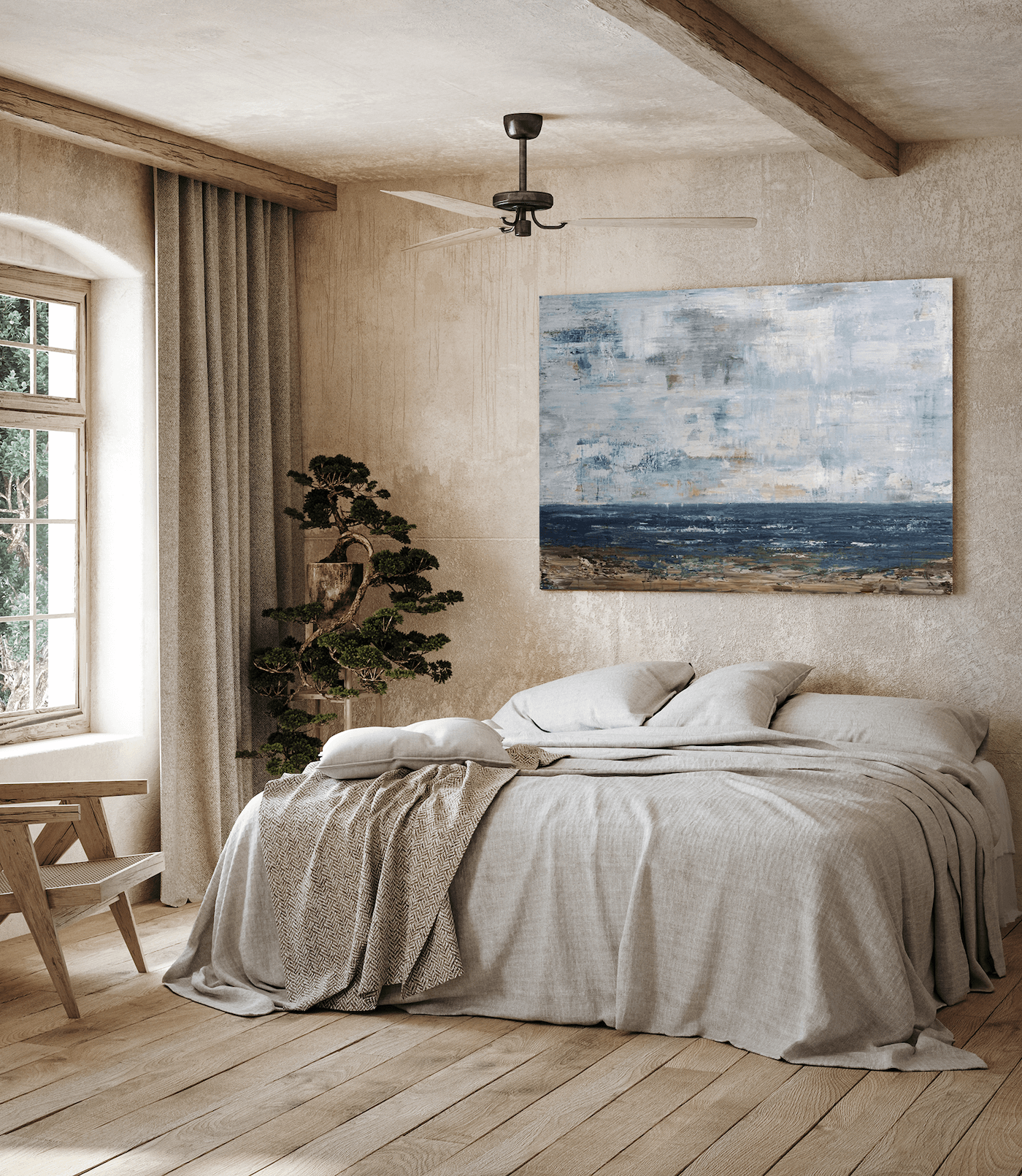Rocky Shores Artist Enhanced Canvas Print by John Beard Collection - product image 4 for Resin Society