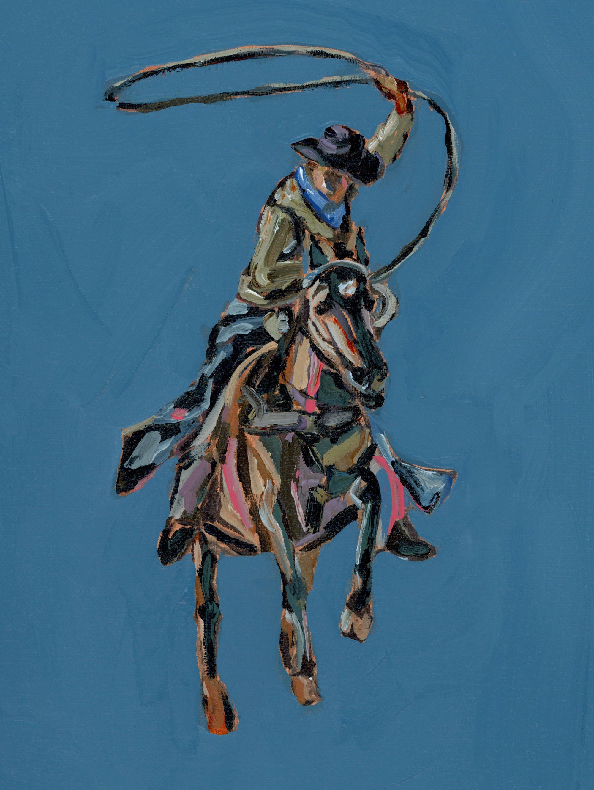 "Rodeo Roper" on canvas by Chelsea McShane Art - product image 2 for Resin Society