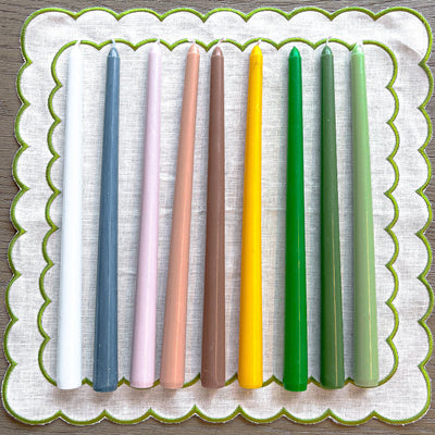 Extra Tall Rose Glow Taper Candle, 1 Case of 48 Packs (4 Candles per Pack)