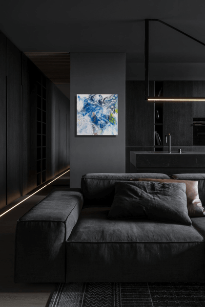 Rose Quartz 48x48 Artist Enhanced Canvas Print, Espresso Float Frame by John Beard Collection - product image 4 for Resin Society