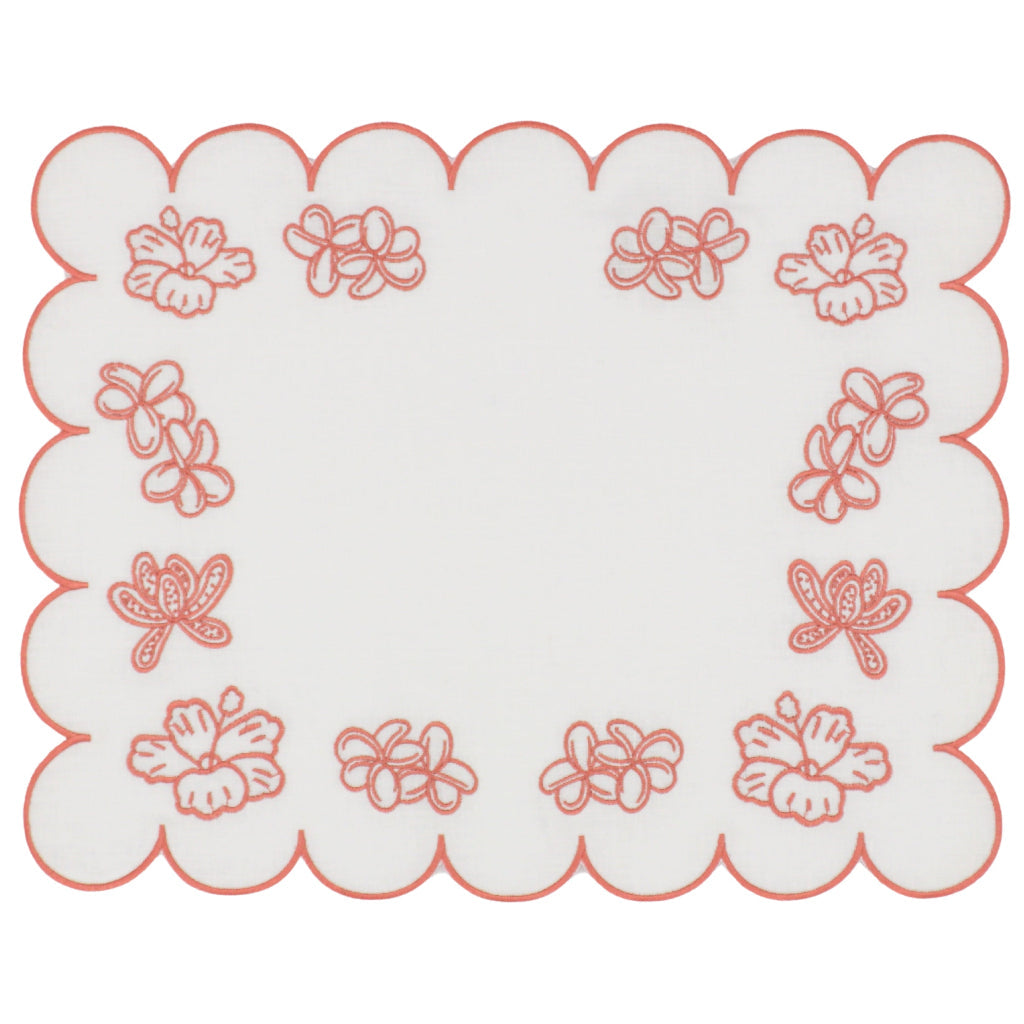Rosette Ivory Placemat - Set of 4 by Ro'Table - main product image for Resin Society