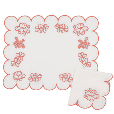 Rosette Ivory Placemat - Set of 4 by Ro'Table - product image 2 for Resin Society
