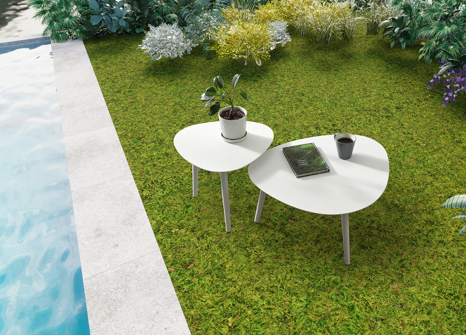 Rowan Outdoor Side Table detail image - Resin Society