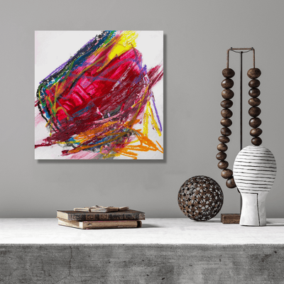 Ruby 48x48 Artist Enhanced Canvas Print