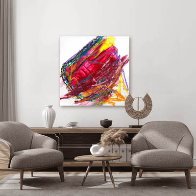 Ruby 48x48 Artist Enhanced Canvas Print