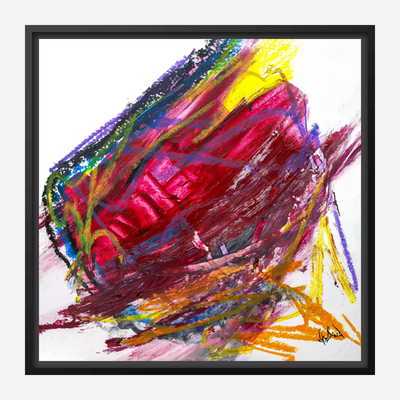 Ruby 48x48 Artist Enhanced Canvas Print