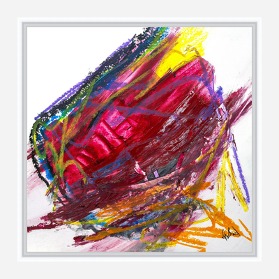 Ruby 48x48 Artist Enhanced Canvas Print