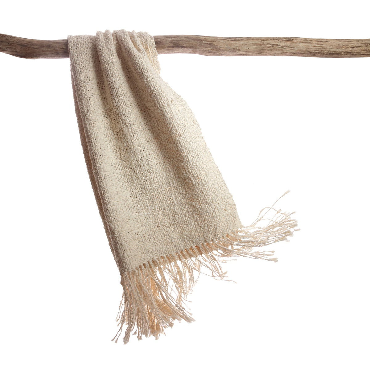 Rustic Cotton Throw Blanket by Homelosophy