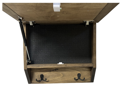 Rustic Mountain Welcome Wall-Mounted Gun Cabinet – Concealed Lockable by Bellewood Designs - product image 5 for Resin Society