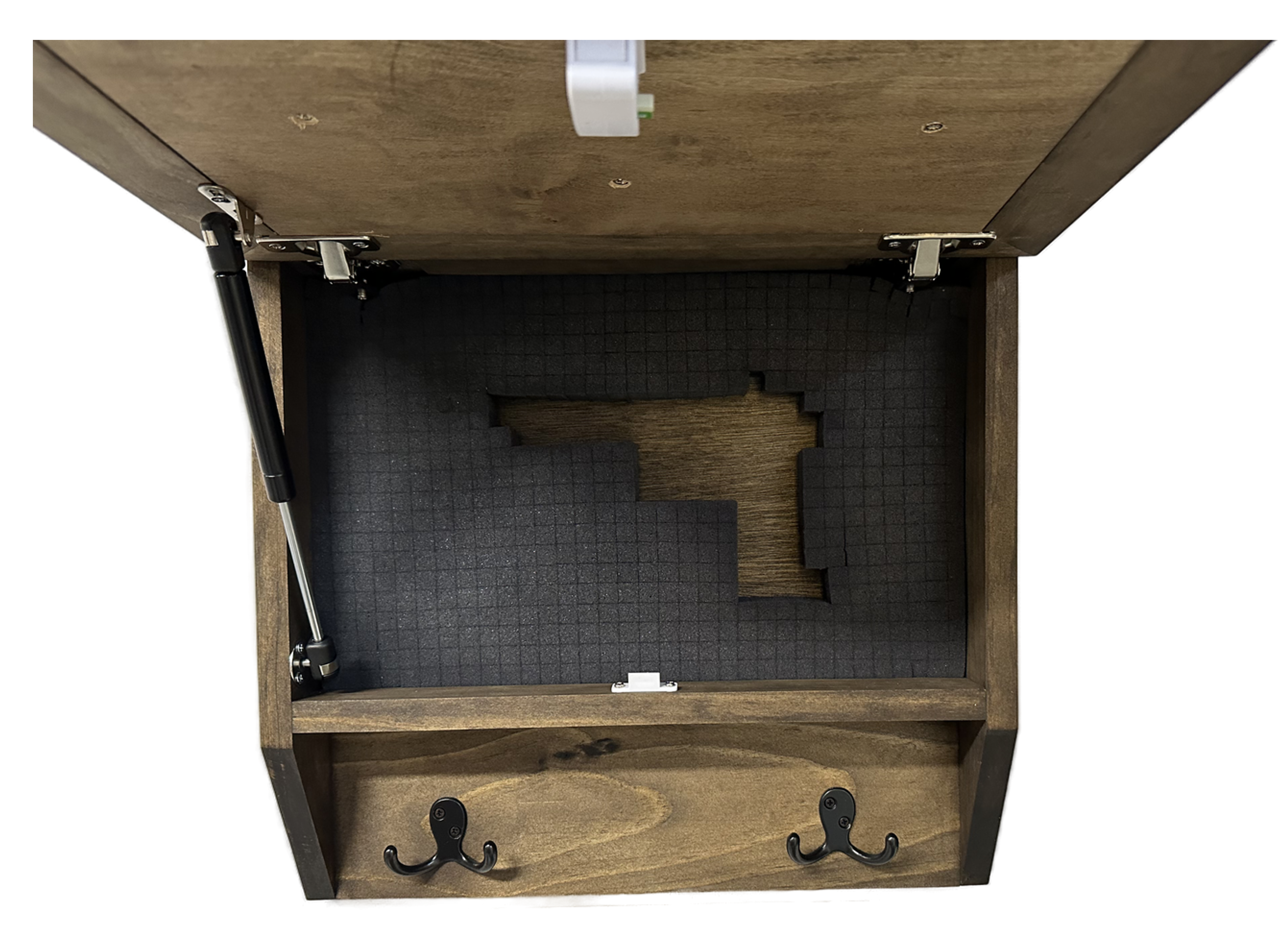 Rustic Mountain Welcome Wall-Mounted Gun Cabinet – Concealed Lockable by Bellewood Designs - product image 6 for Resin Society