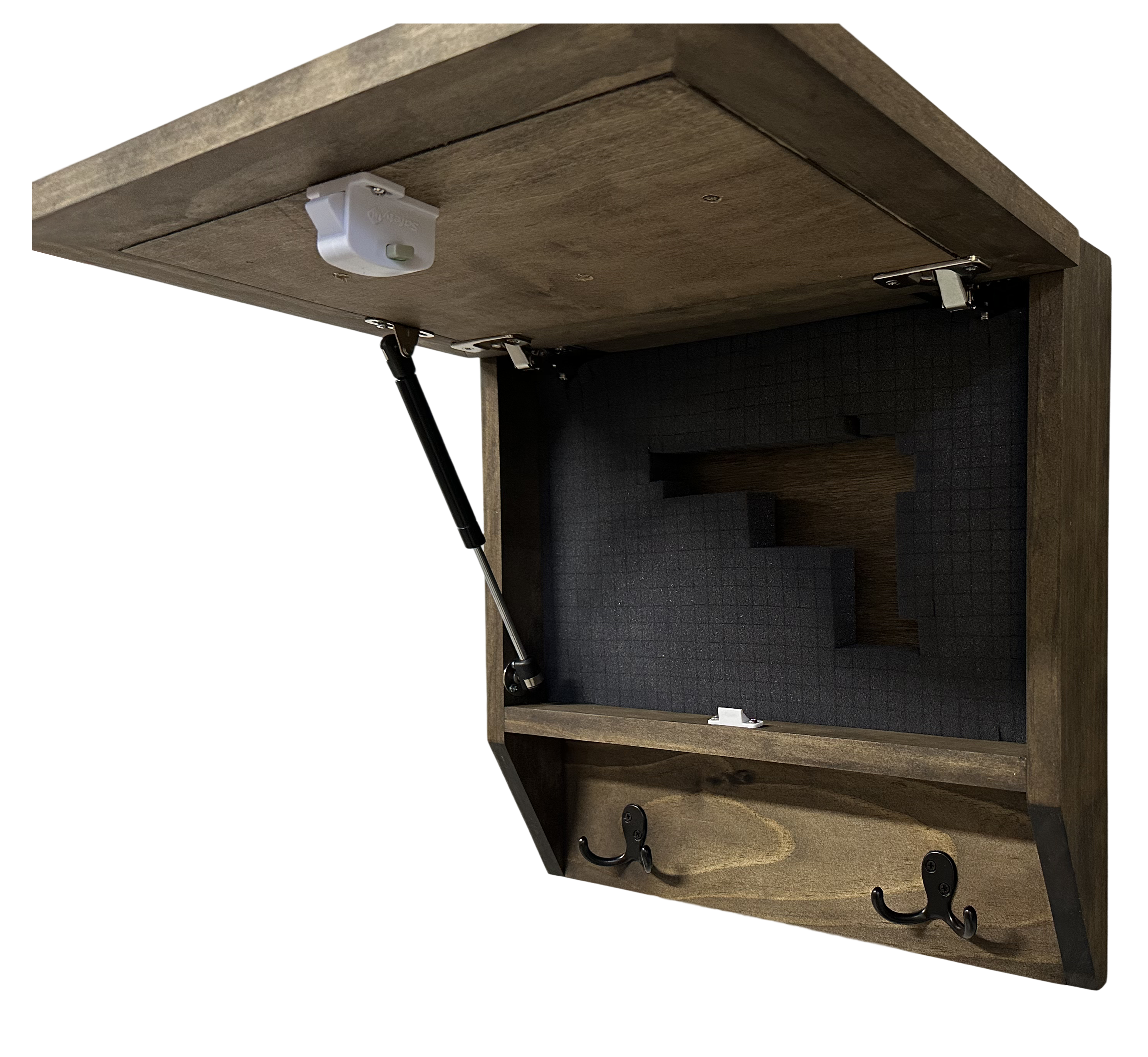 Rustic Mountain Welcome Wall-Mounted Gun Cabinet – Concealed Lockable by Bellewood Designs - product image 9 for Resin Society