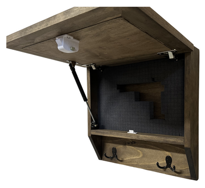 Rustic Mountain Welcome Wall-Mounted Gun Cabinet – Concealed Lockable by Bellewood Designs - product image 8 for Resin Society