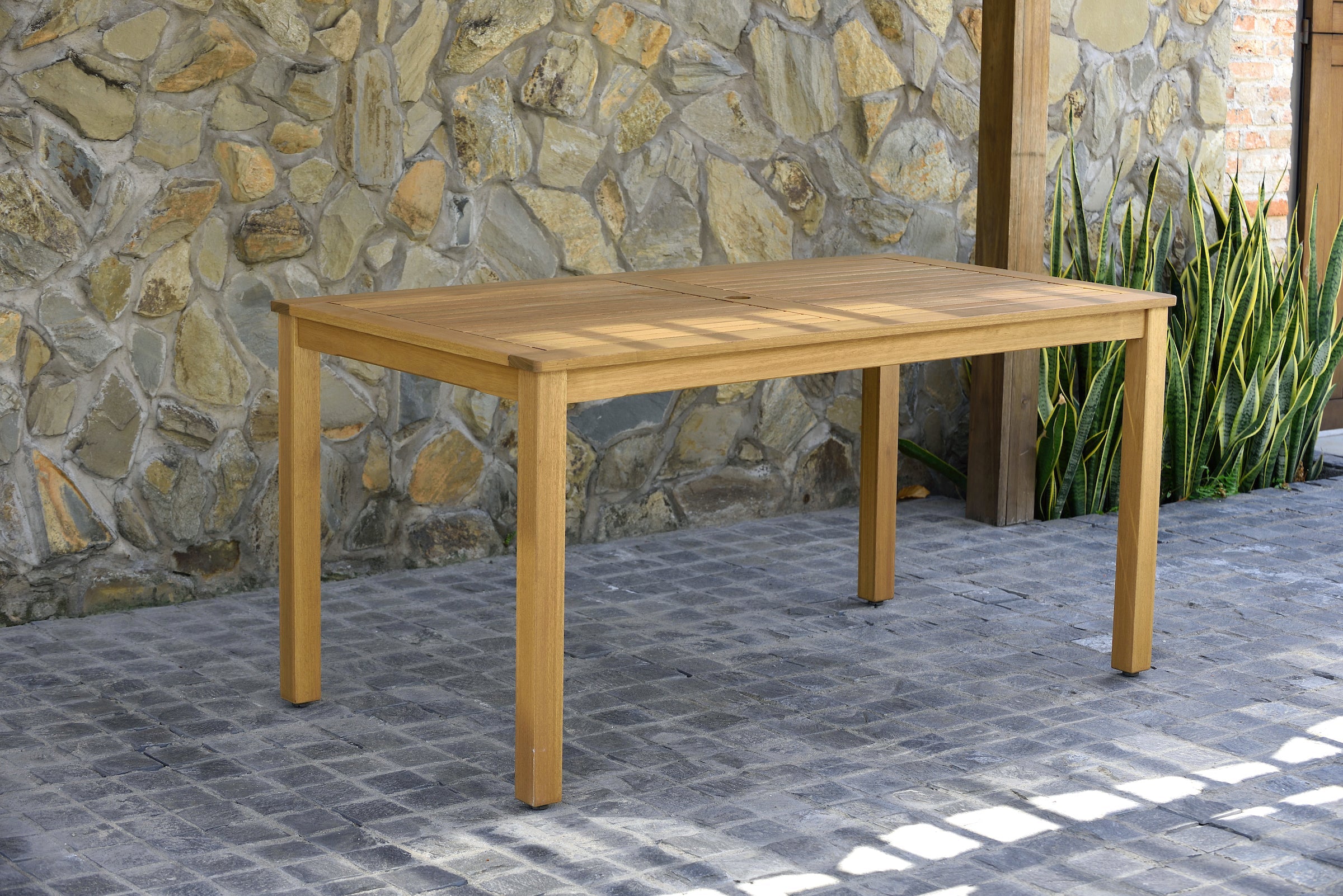 Orlando Wood Table and Manhattan Black Dining Set by LifestyleGarden US - product image 3 for Resin Society