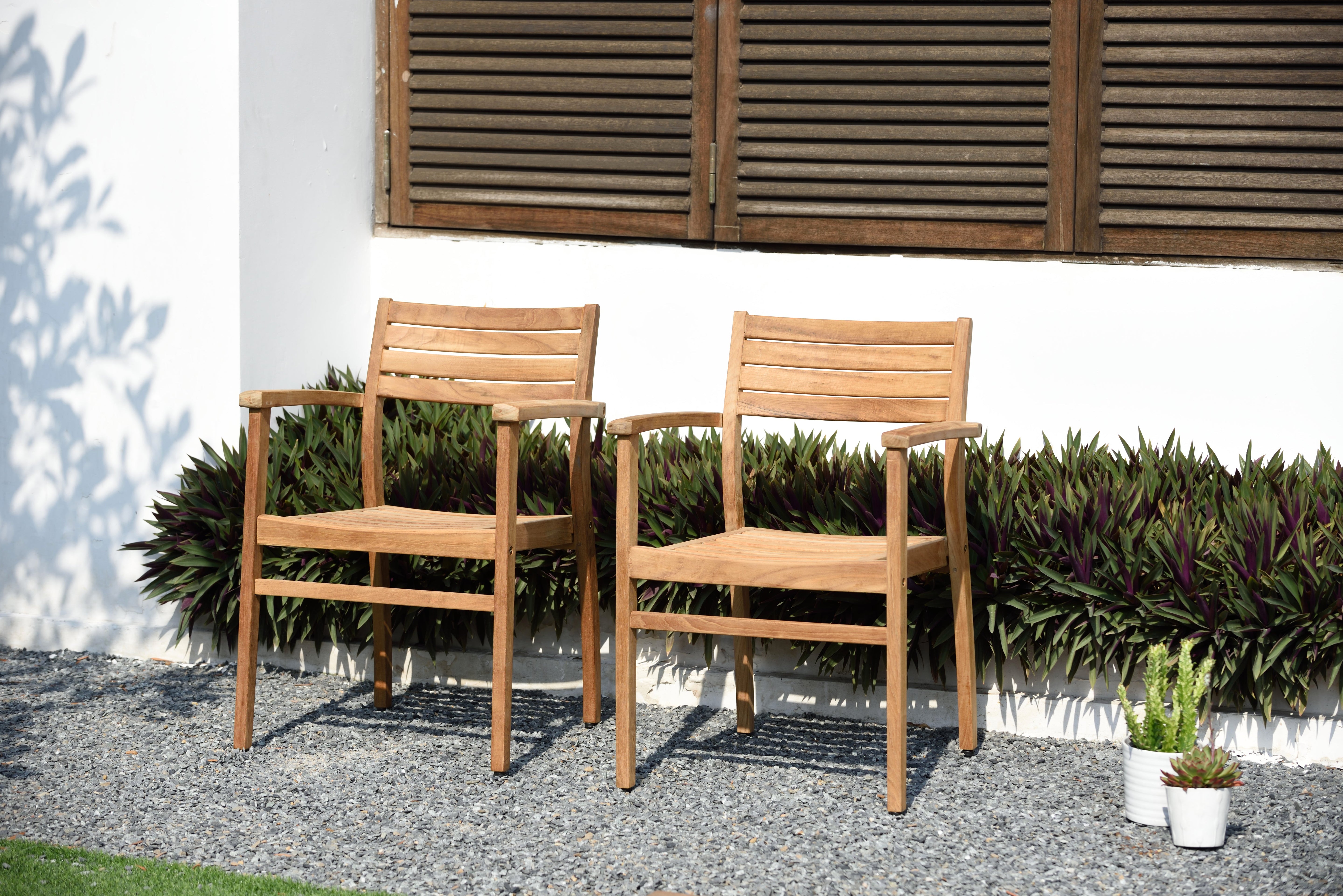 Julien FSC Certified Teak Wood Outdoor Patio Extendable Dining Set by LifestyleGarden US - product image 9 for Resin Society