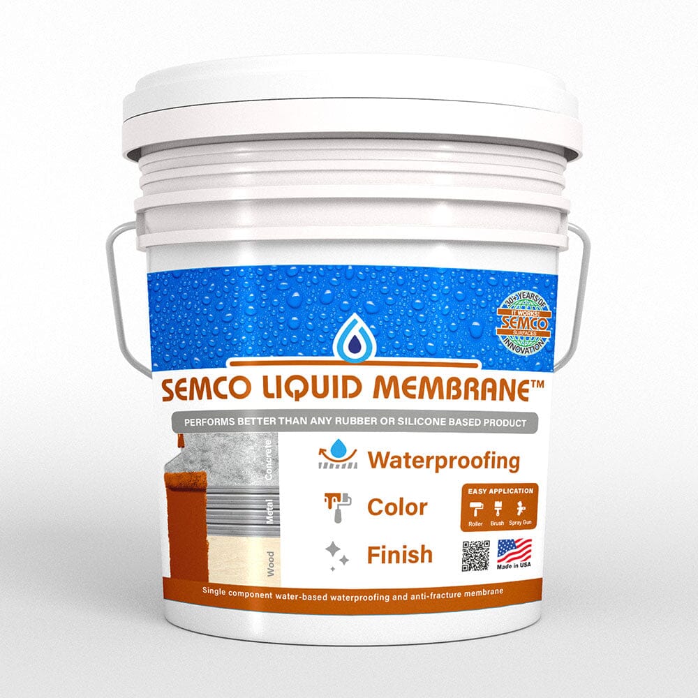 Container of SEMCO Liquid Membrane™ Waterproofing product