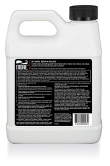 White plastic container with black screw cap labeled MORE® Stone Enhancer featuring product description and usage instructions on a black and white label.