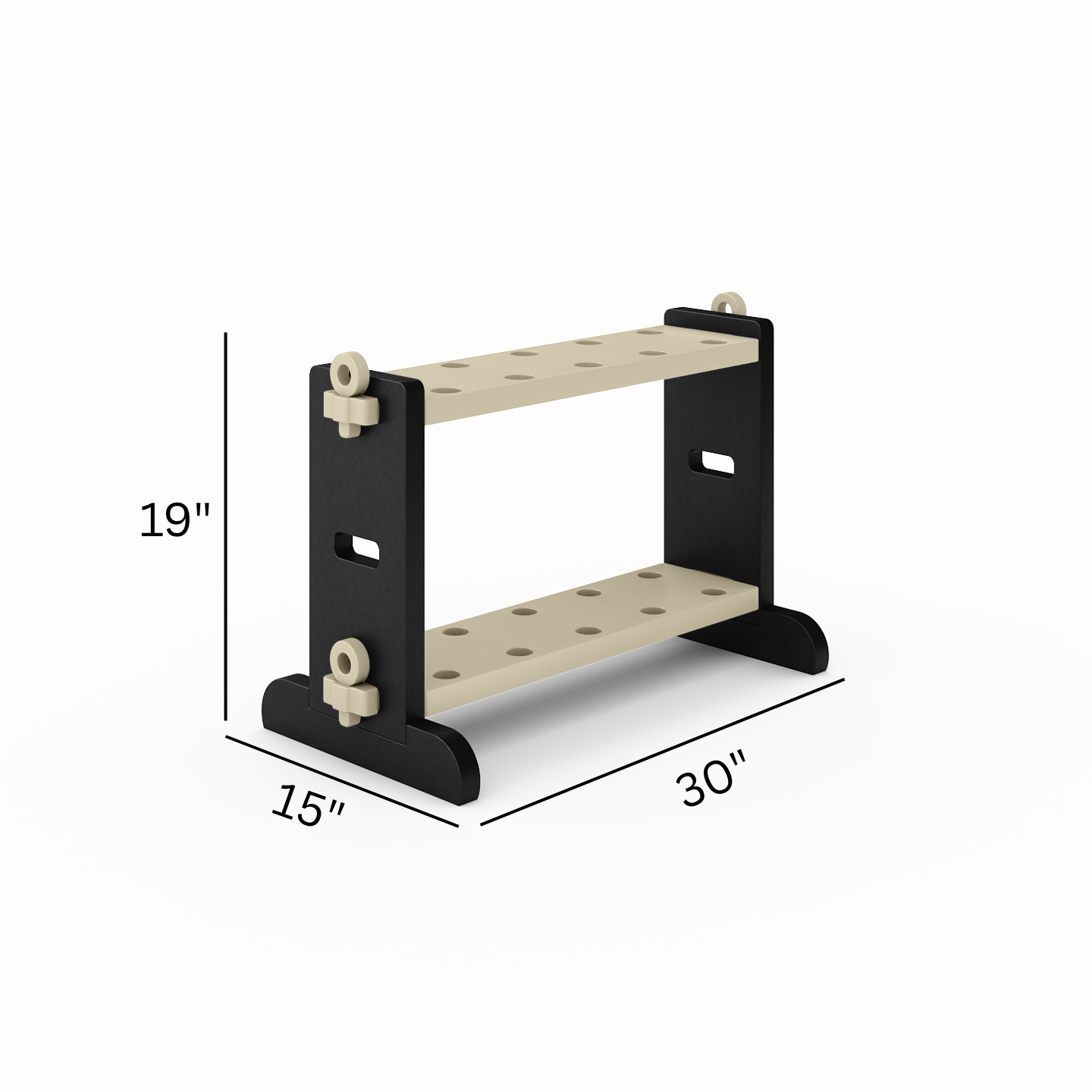 SoPoly Fishing Rod Holder in Black holding multiple fishing rods