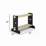 SoPoly Fishing Rod Holder in Black holding multiple fishing rods