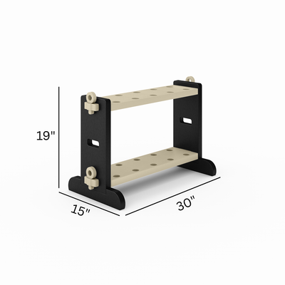SoPoly Fishing Rod Holder in Black holding multiple fishing rods